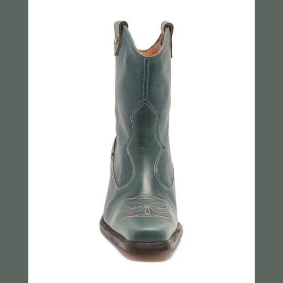 Free People Wandering Western Boot in Teal Leather - Picture 2 of 4